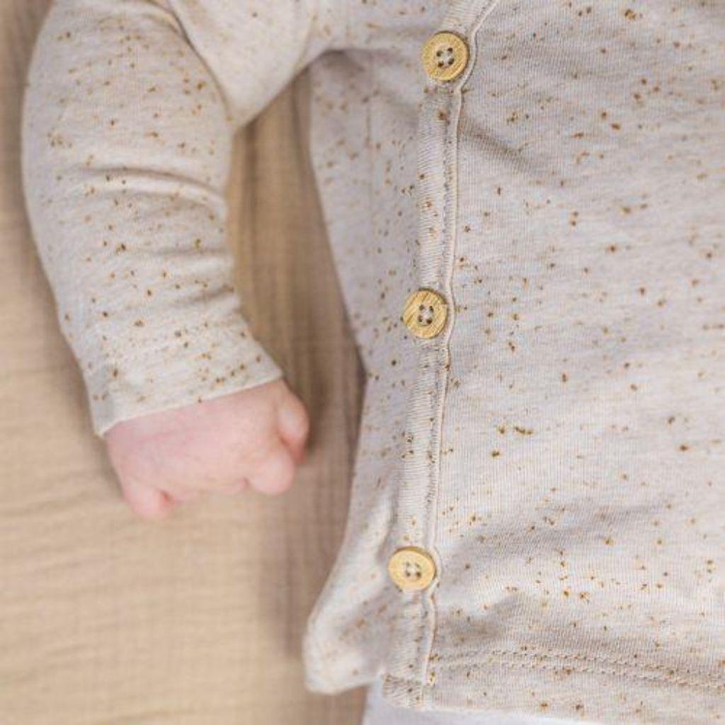 Little Dutch Cardigan Baby Bunny Nappy Sand Beige