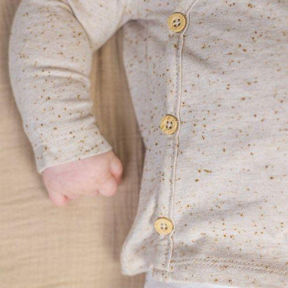 Little Dutch Cardigan Baby Bunny Nappy Sand Beige