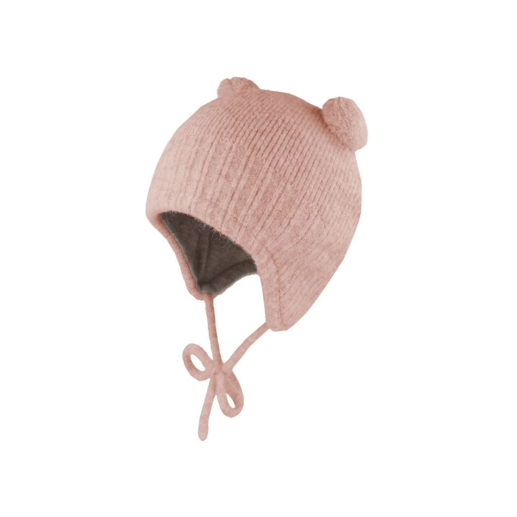 Maximo Bonnet  Inca 2 Pompons Filles Soft Pink 