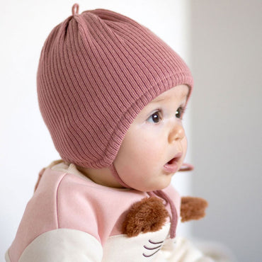 Maximo Bonnet Rib Inca Filles Ash Pink 