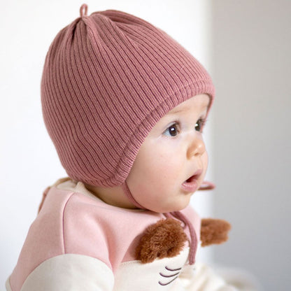 Maximo Bonnet Rib Inca Filles Ash Pink 