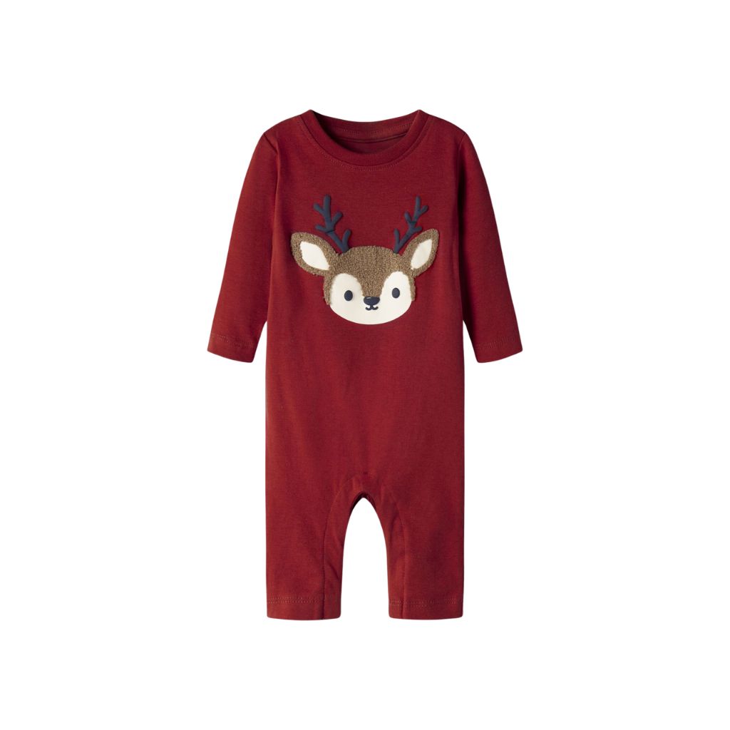 Name it Pyjama Rendier Red Dahlia Uniseks