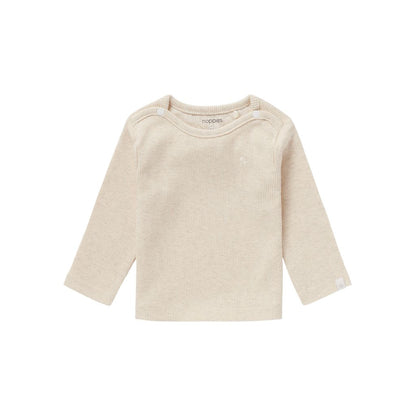 Noppies T-shirt Manches Longues Oatmeal Unisexe