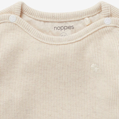 Noppies T-shirt Manches Longues Oatmeal Unisexe