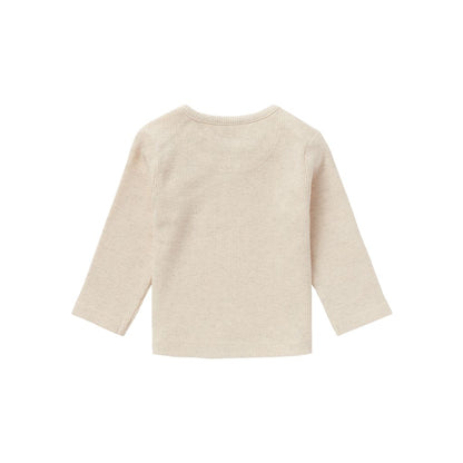 Noppies T-shirt Manches Longues Oatmeal Unisexe
