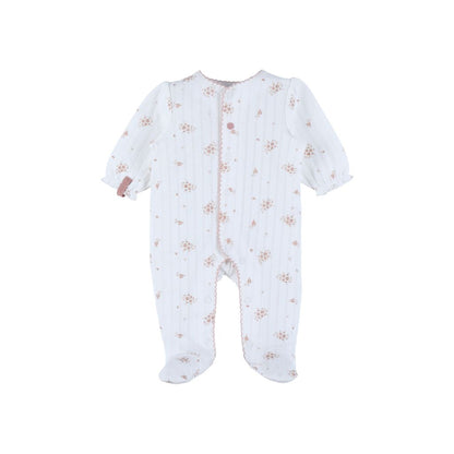 Noukie's Baby Pyjama Vintage Flowers Beige/Wit