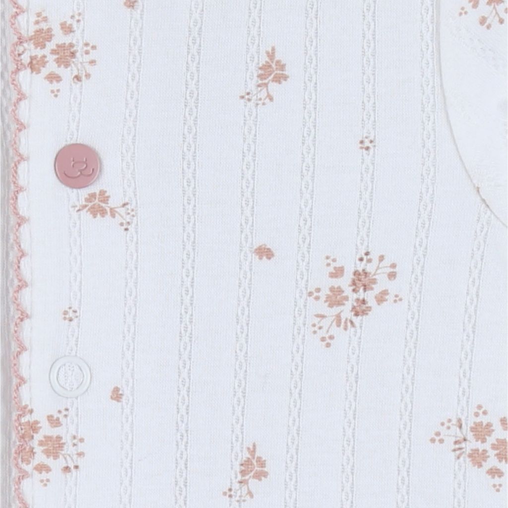 Noukie's Baby Pyjama Vintage Flowers Beige/Wit