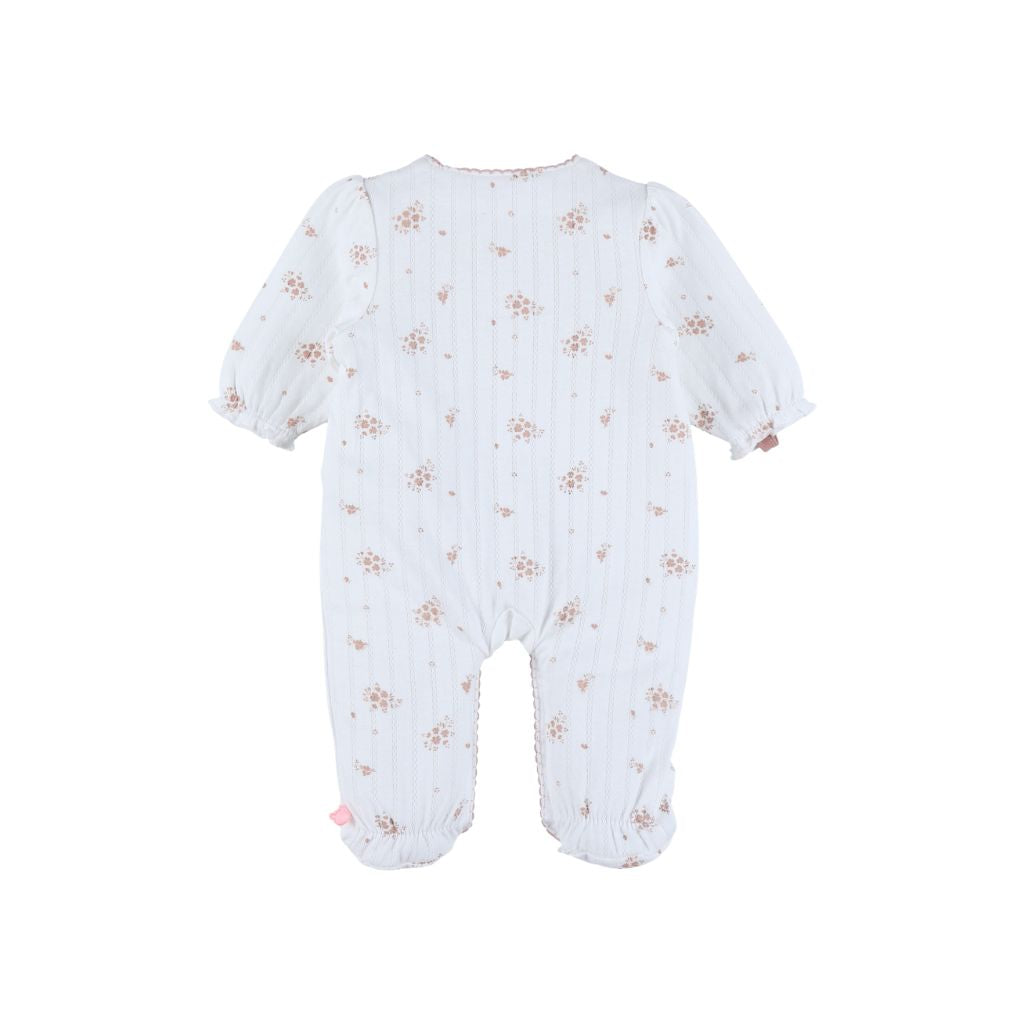 Noukie's Baby Pyjama Vintage Flowers Beige/Wit