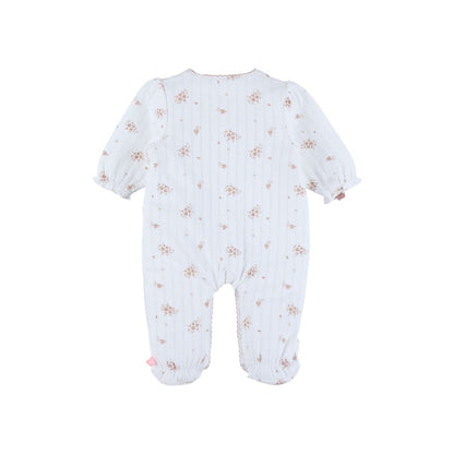 Noukie's Baby Pyjama Vintage Flowers Beige/Wit