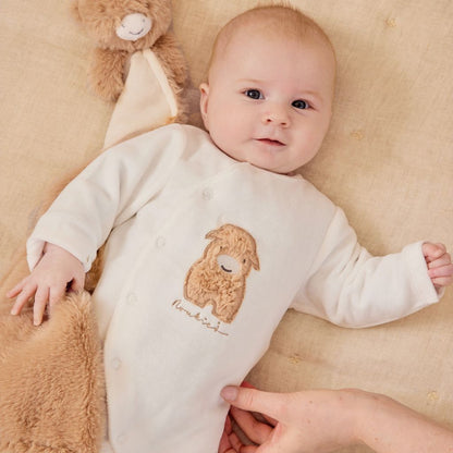 Noukie's Pyjama Fluffy Fluweel Wit