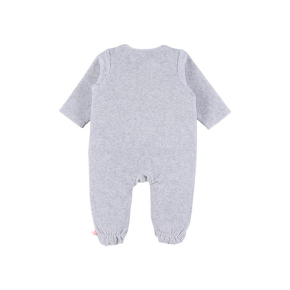 Noukie's Pyjama Fluweel Grijs