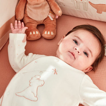 Noukie's Pyjama Fluweel Ecru