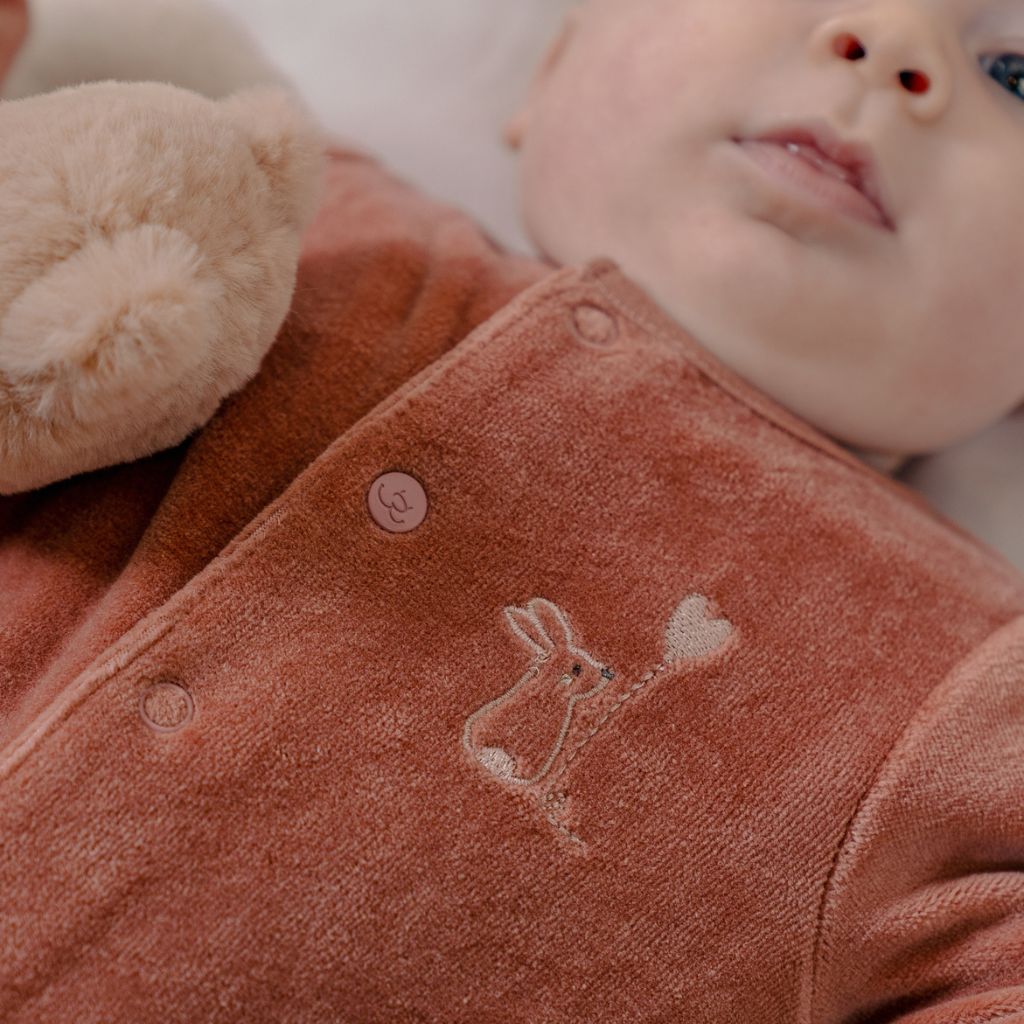 Noukie's Pyjamas pour bébé Mon Cœur rose/blanc – 2 pièces