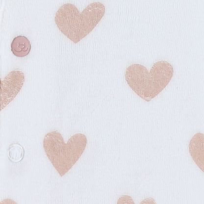 Noukie's Pyjamas pour bébé Mon Cœur rose/blanc – 2 pièces