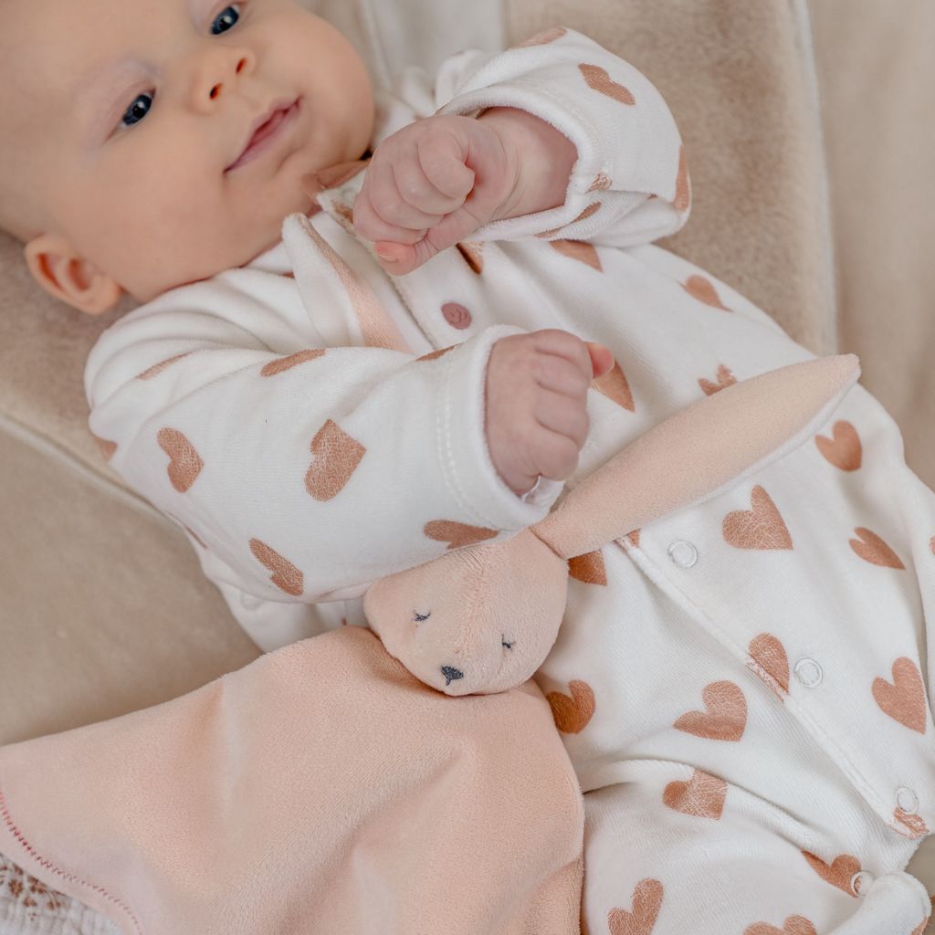 Noukie's Pyjamas pour bébé Mon Cœur rose/blanc – 2 pièces