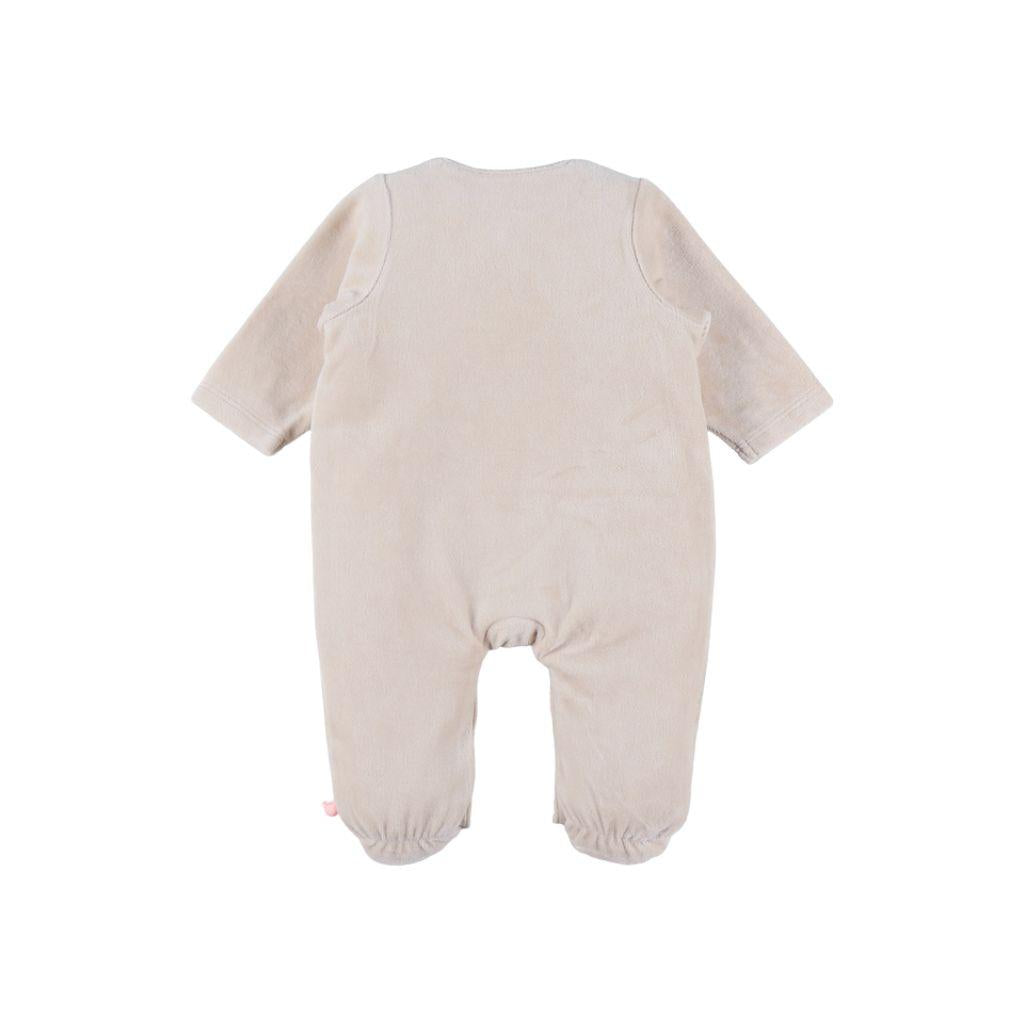 Noukie's Pyjama Fluwelen beige