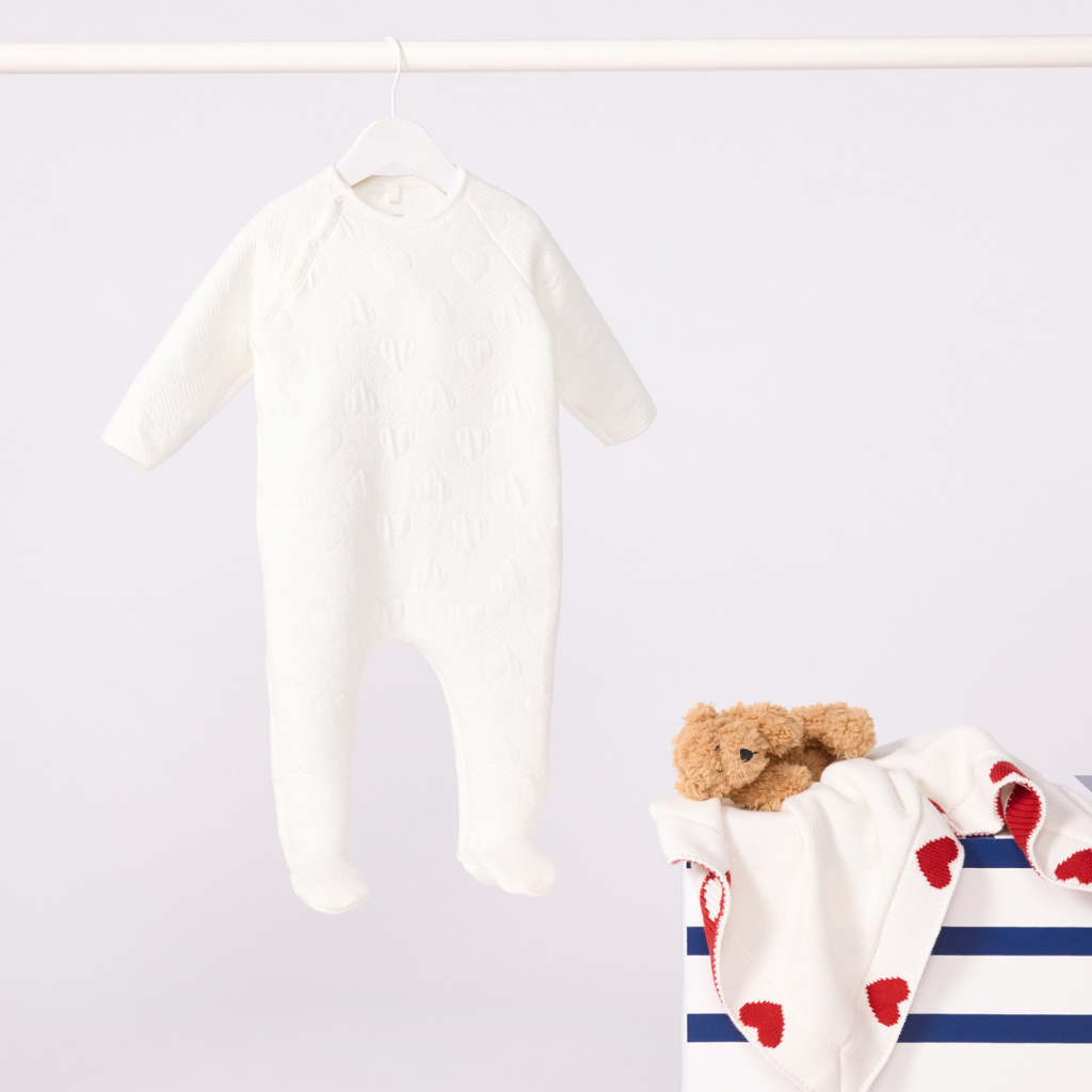 Petit Bateau Pyjama wit tubic