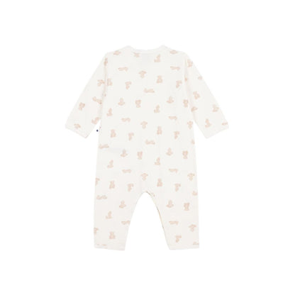 Petit Bateau Pyjama Sans Pieds Petits Oursons White/Brown Unisexe