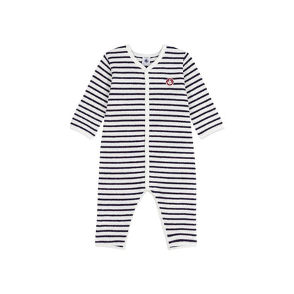 Petit Bateau Pyjama Strepen Wit / Blauw Uniseks