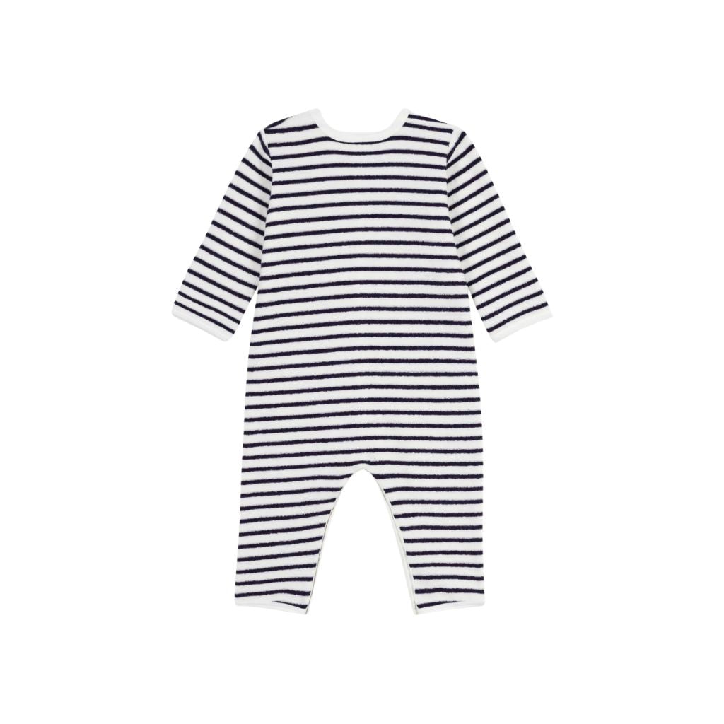 Petit Bateau Pyjama Strepen Wit / Blauw Uniseks