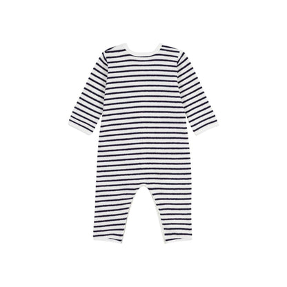 Petit Bateau Pyjama Strepen Wit / Blauw Uniseks