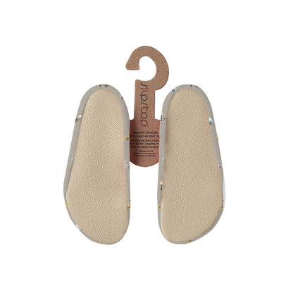 Slipstop Chaussons Antidérapants Cars Natural Grey