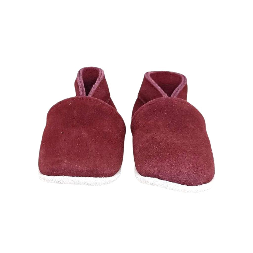 Stabifoot Chaussures Pour Bébé En Cuir Rouge Foncé Bordeaux Unisexes