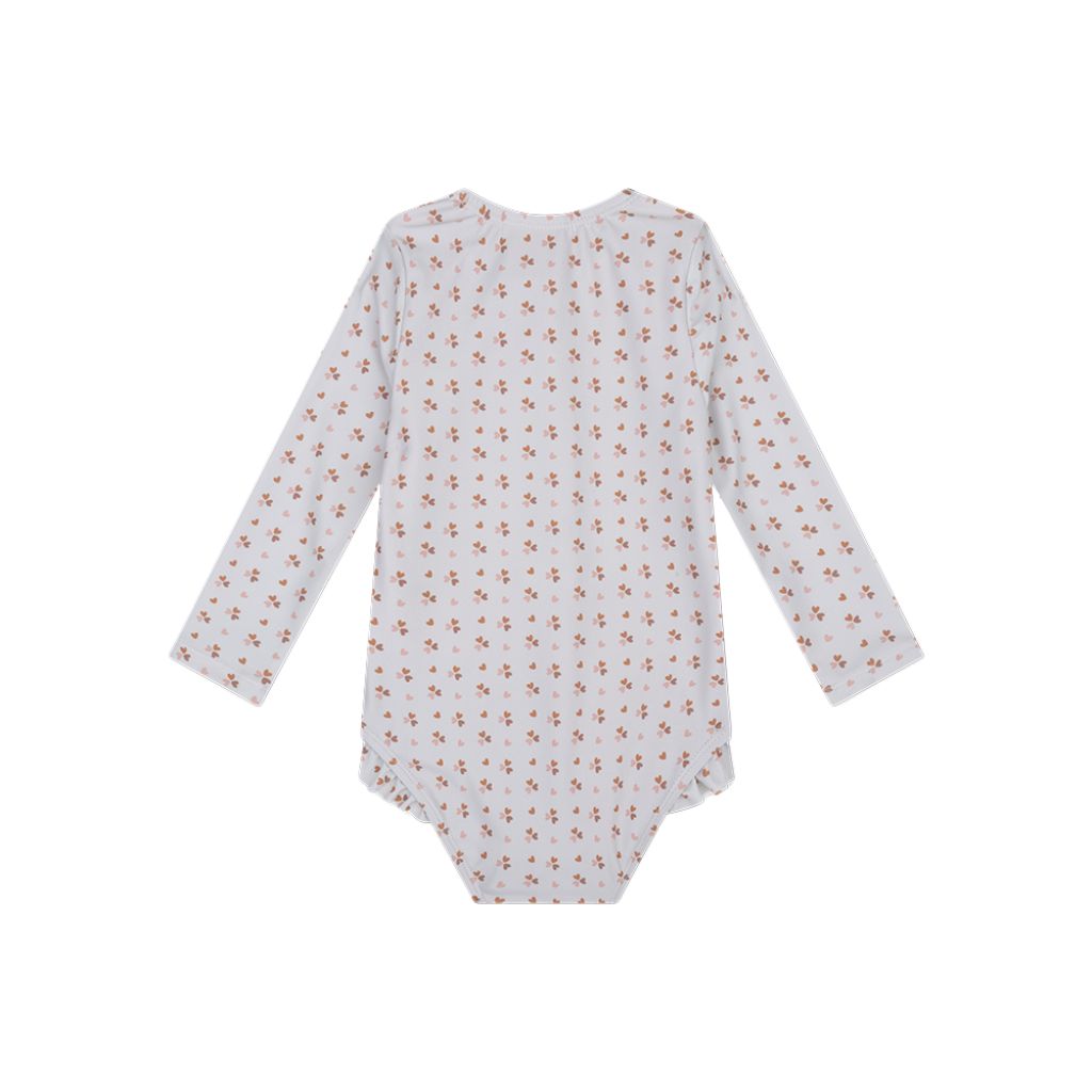 SwimEssentials T-shirt de bain anti-UV Cozy Hearts Blanc Rose