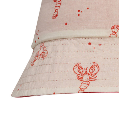 SwimEssentials Chapeau de plage Little Lobster Rouge blanc