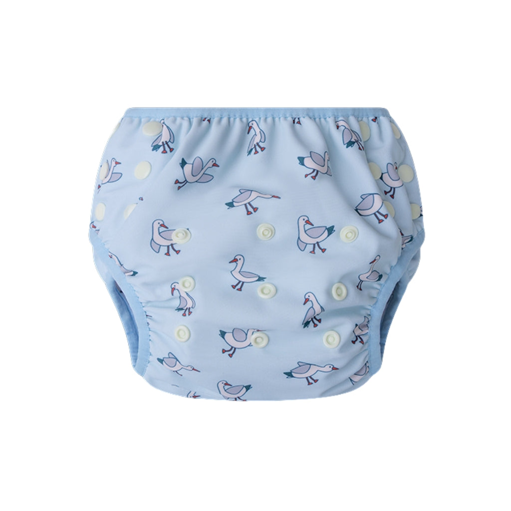 SwimEssentials Maillot de bain Little Seagull bleu blanc
