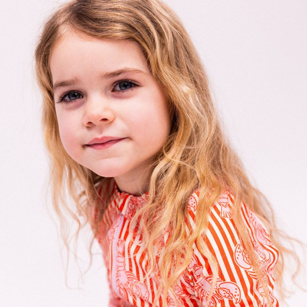 SwimEssentials UV-Zwemshirt Lobster Bay Rood Roze Meisjes