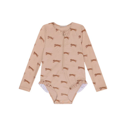 SwimEssentials UV-Zwemshirt Roamer Bruin Meisjes