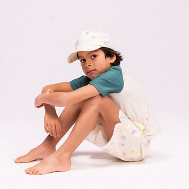 SwimEssentials Short de bain Surfer Blanc