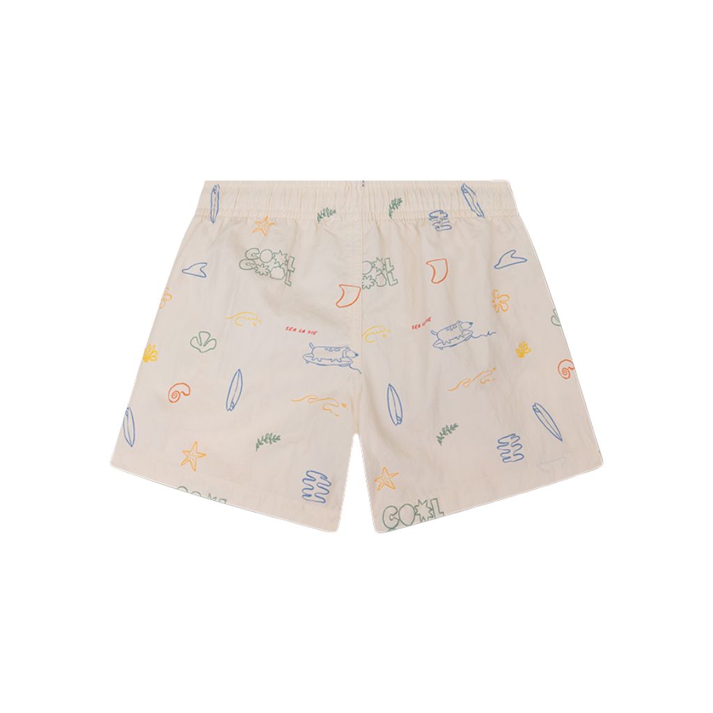 SwimEssentials Short de bain Surfer Blanc