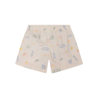 SwimEssentials Short de bain Surfer Blanc