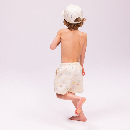 SwimEssentials Short de bain Surfer Blanc