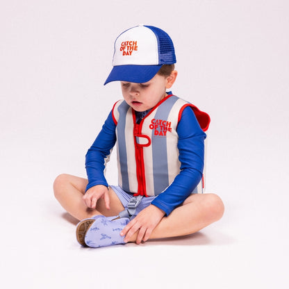 SwimEssentials Zwemvest Catch Of The Day Rood Blauw
