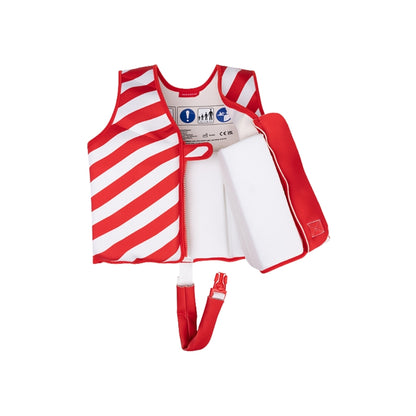 SwimEssentials Zwemvest Crabby Rood Wit