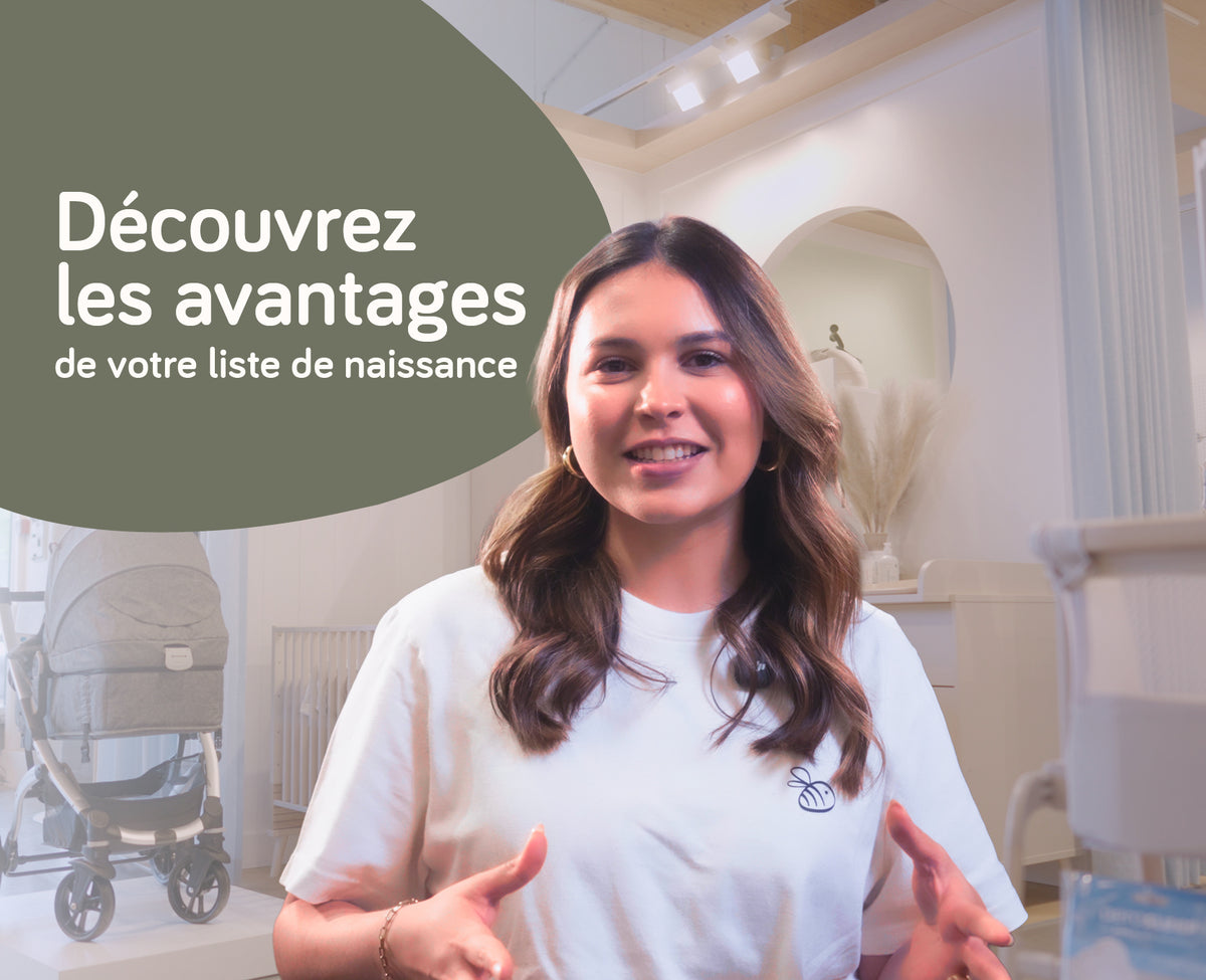 Charger la vidéo : Créez votre liste de naissance à votre façon : en ligne, en magasin ou en combinant les deux. Gérez tout facilement et de manière centralisée au même endroit. Plus de 400 000 parents ont déjà choisi une liste de naissance chez Dreambaby.