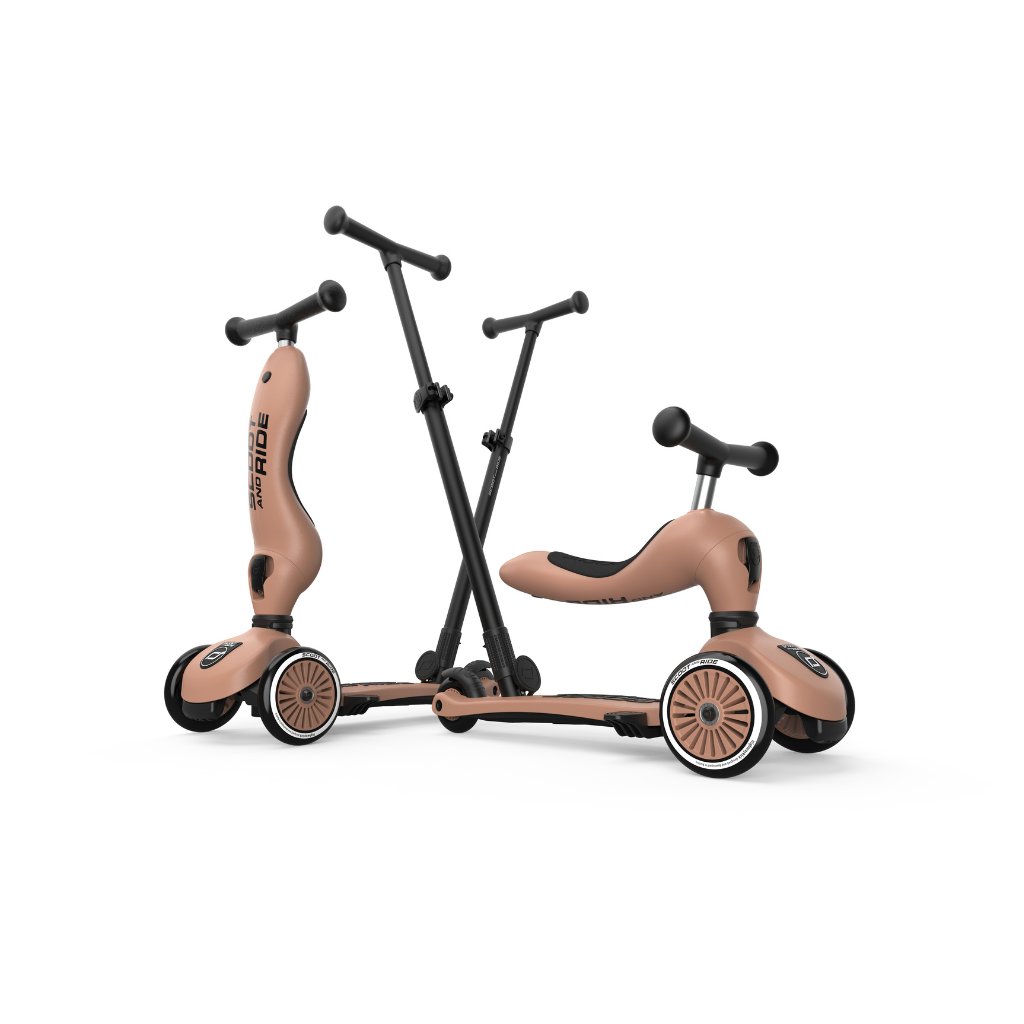 Scoot and Ride Loopfiets Highwaykick 1 Push & Go Mocha
