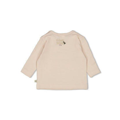 Feetje Tshirt lange mouw - Rawrsome Offwhite Jongen