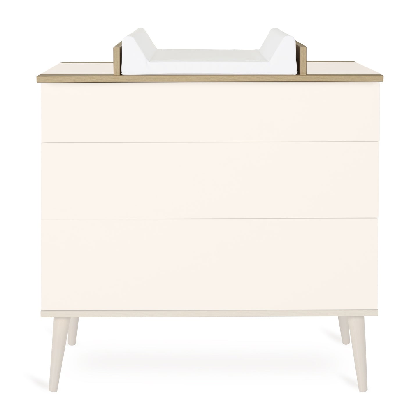 Quax Chambre de bebe 3 pièces (lit evolutif L 14 x Lg 7 cm - commode - armoire 3 portes) Flow Clay
