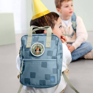 Rugzakje Mini Square Pattern Party Blue