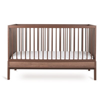 Quax Chambre de bebe 3 pièces (lit L 14 x Lg 7 cm - commode avec rallonge - armoire 3 portes) Ashi Chestnut