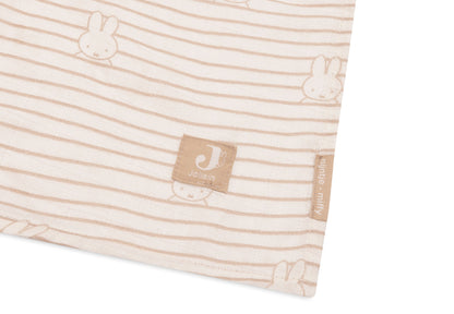 Jollein Tetradoek XL Nijntje Stripe Biscuit - 2 stuks