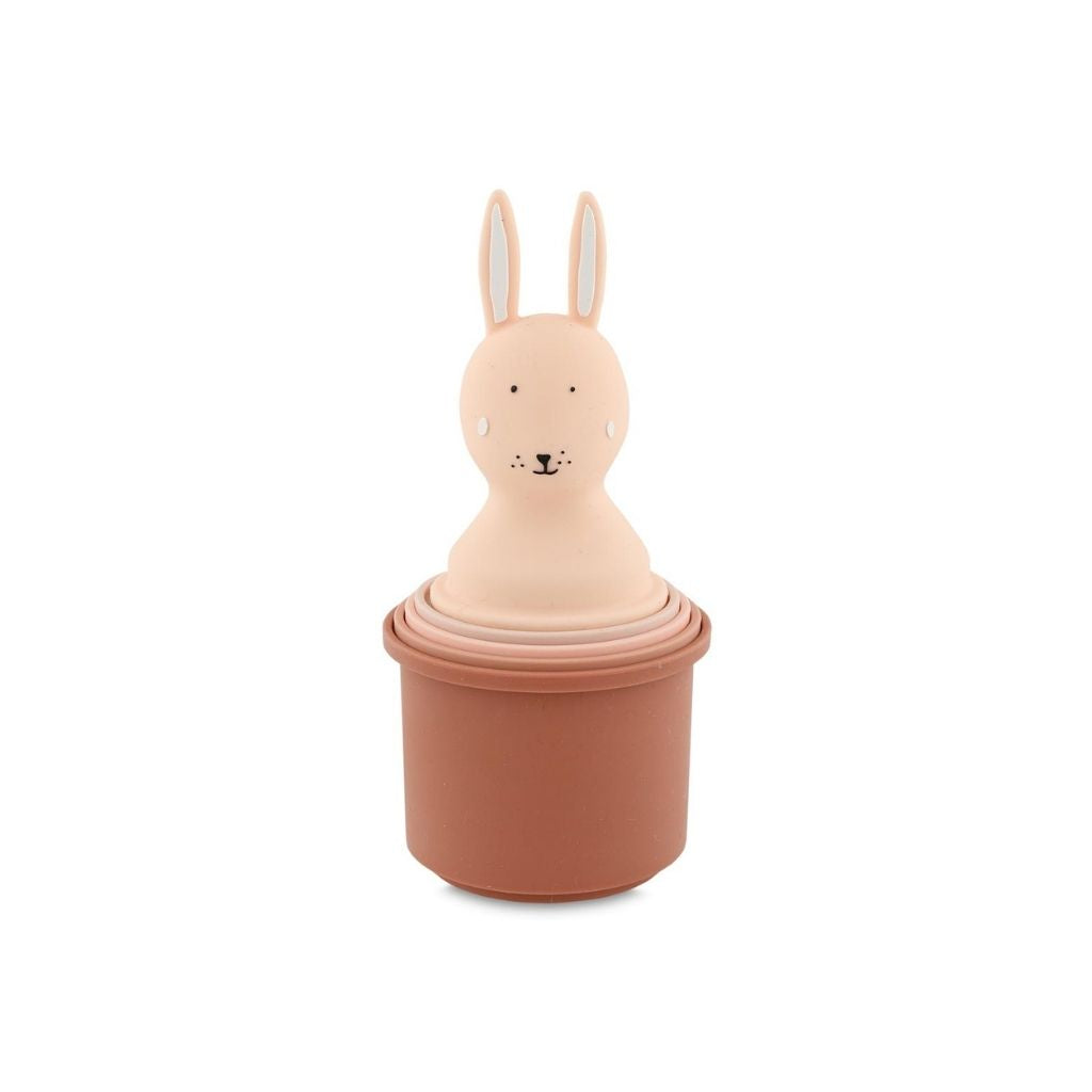 Trixie Badspeelgoed Stapelbare bekers Mrs. Rabbit - 5 stuks