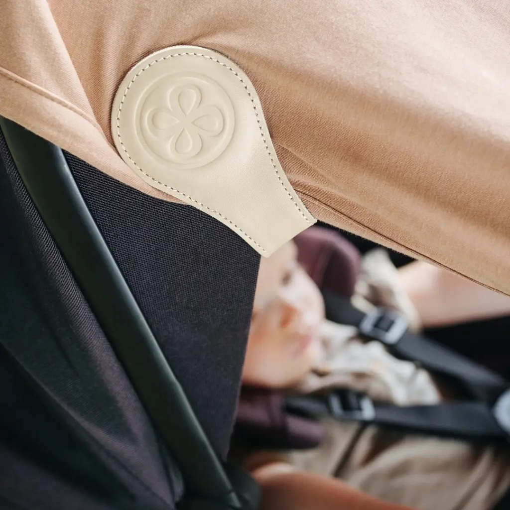 Cloby Leather Clips Beige