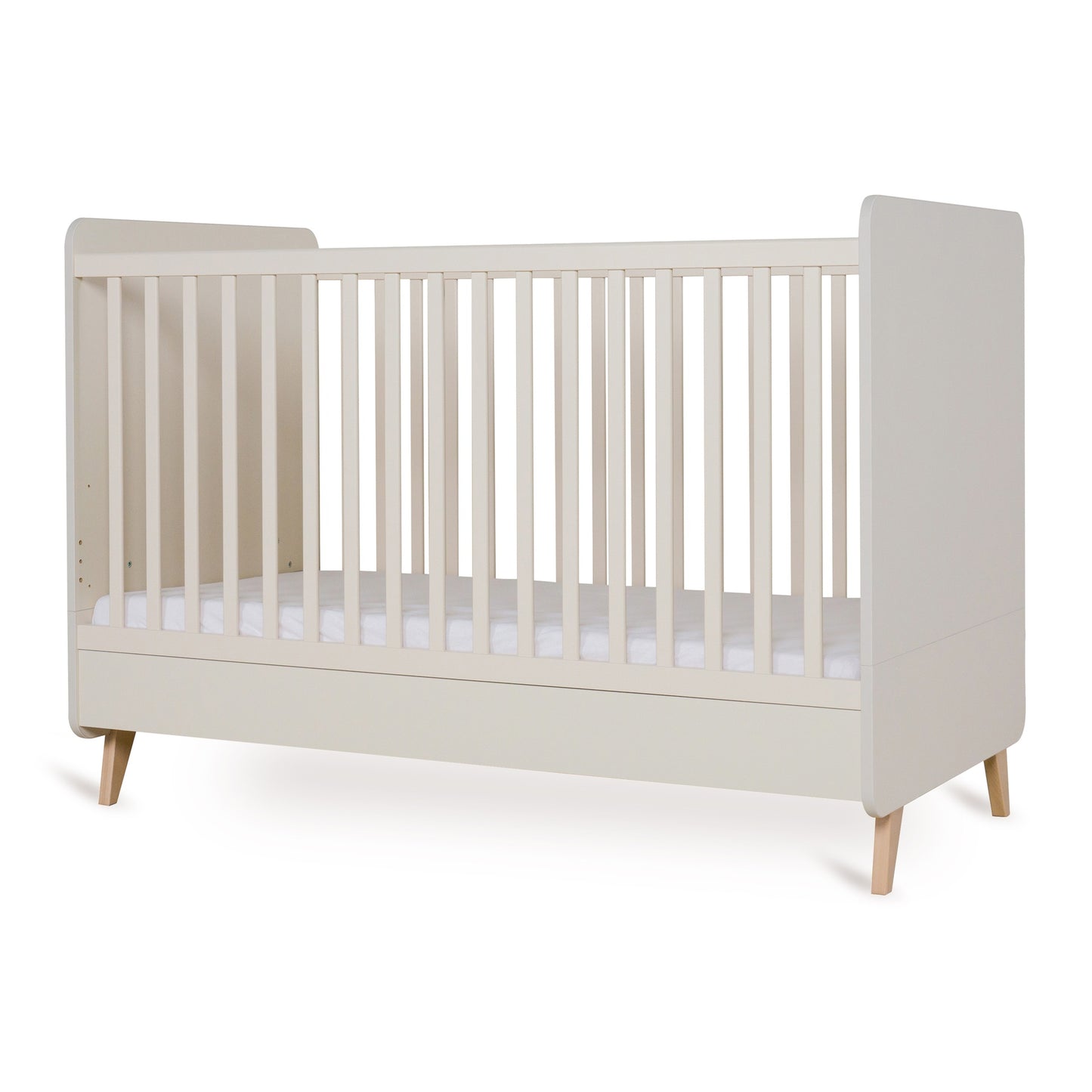 Quax 3-delige babykamer (bed + commode met verlengstuk + kast 3 deuren) Loft Clay