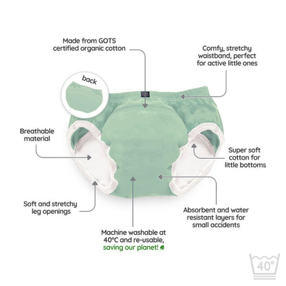 My Carry Potty Culotte d’apprentissage vert sauge 2-3 ans