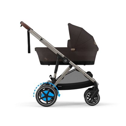 Cybex Poussette eGazelle Taupe Chocolate Brown